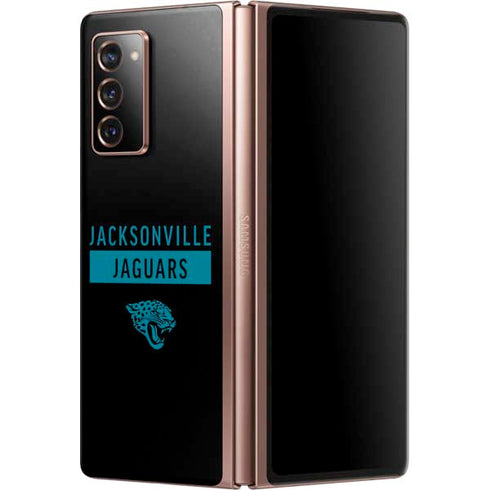NFL Jacksonville Jaguars Black Performance Series Galaxy Z Fold2 5G Skin