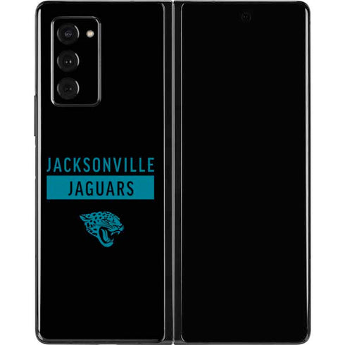 NFL Jacksonville Jaguars Black Performance Series Galaxy Z Fold2 5G Skin