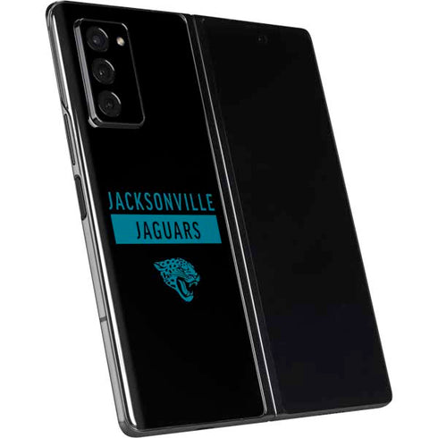NFL Jacksonville Jaguars Black Performance Series Galaxy Z Fold2 5G Skin