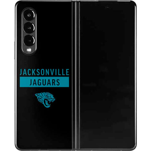 NFL Jacksonville Jaguars Black Performance Series Galaxy Z Fold3 5G Skin