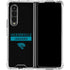 NFL Jacksonville Jaguars Black Performance Series Galaxy Z Fold4 5G Clear Case
