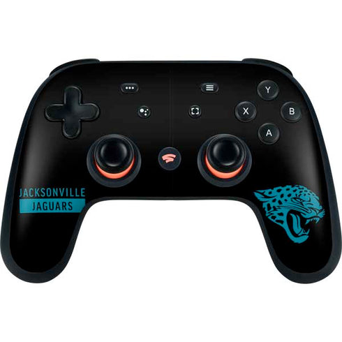NFL Jacksonville Jaguars Black Performance Series Google Stadia Controller Skin