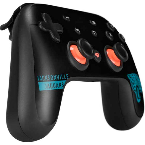 NFL Jacksonville Jaguars Black Performance Series Google Stadia Controller Skin