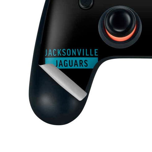 NFL Jacksonville Jaguars Black Performance Series Google Stadia Controller Skin
