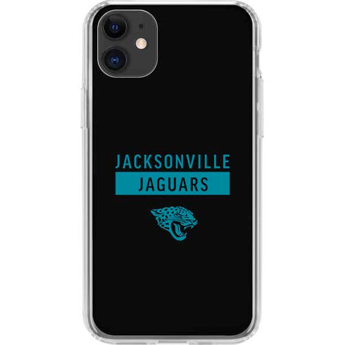 NFL Jacksonville Jaguars Black Performance Series iPhone 11 Clear Case