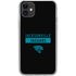 NFL Jacksonville Jaguars Black Performance Series iPhone 11 Clear Case