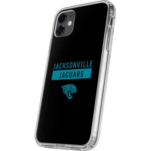 NFL Jacksonville Jaguars Black Performance Series iPhone 11 Clear Case