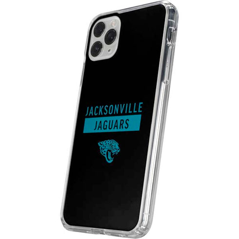 NFL Jacksonville Jaguars Black Performance Series iPhone 11 Pro Clear Case