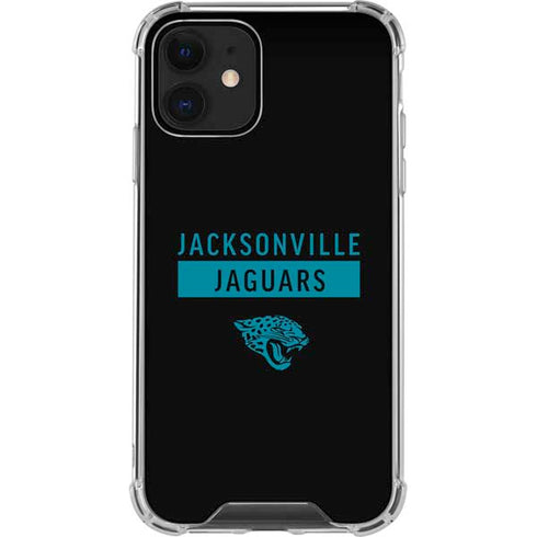 NFL Jacksonville Jaguars Black Performance Series iPhone 12 Clear Case