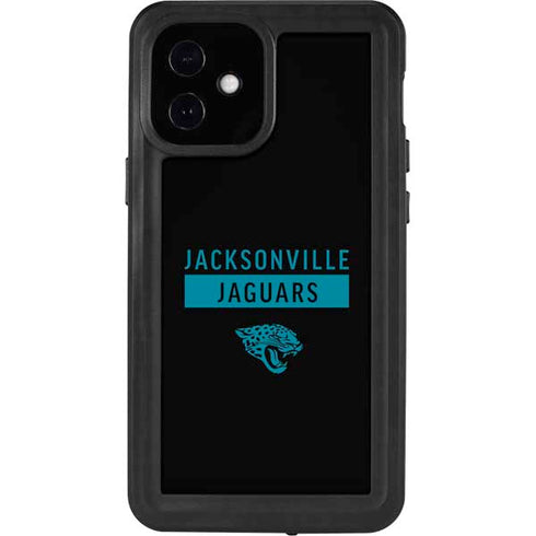 NFL Jacksonville Jaguars Black Performance Series iPhone 12 Mini Waterproof Case