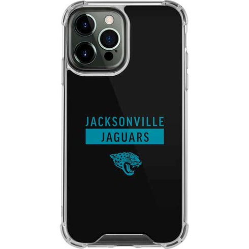 NFL Jacksonville Jaguars Black Performance Series iPhone 13 Pro Max Clear Case