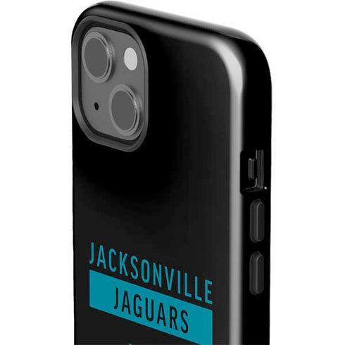 NFL Jacksonville Jaguars Black Performance Series iPhone 15 Plus Impact Case