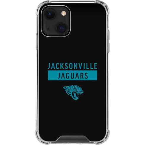 NFL Jacksonville Jaguars Black Performance Series iPhone 14 Plus Clear Case