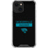 NFL Jacksonville Jaguars Black Performance Series iPhone 14 Plus Clear Case