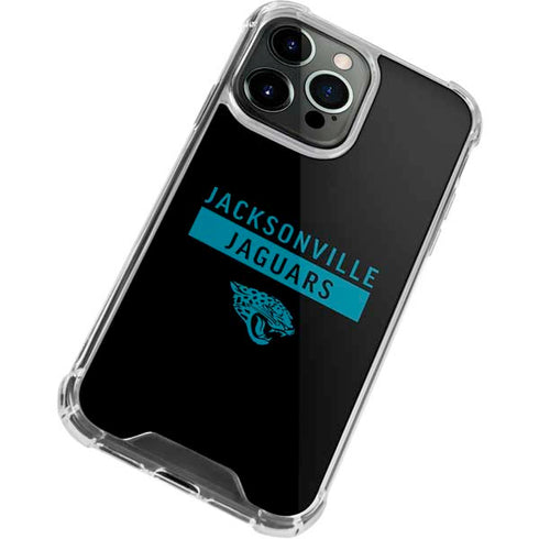 NFL Jacksonville Jaguars Black Performance Series iPhone 15 Pro Clear Case