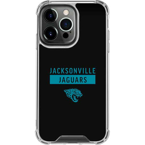 NFL Jacksonville Jaguars Black Performance Series iPhone 15 Pro Clear Case