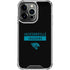 NFL Jacksonville Jaguars Black Performance Series iPhone 15 Pro Clear Case