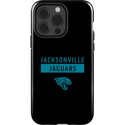 NFL Jacksonville Jaguars Black Performance Series iPhone 15 Pro Impact Case