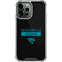 NFL Jacksonville Jaguars Black Performance Series iPhone 14 Pro Max Clear Case