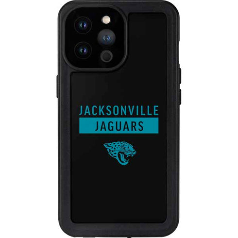 NFL Jacksonville Jaguars Black Performance Series iPhone 14 Pro Max Waterproof Case