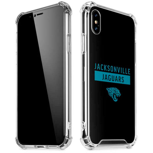 NFL Jacksonville Jaguars Black Performance Series iPhone XS Max Clear Case
