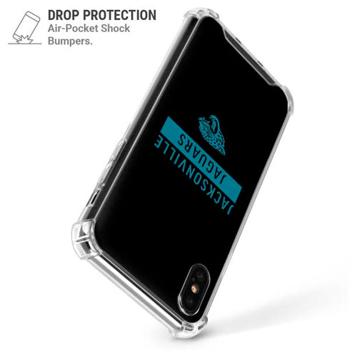 NFL Jacksonville Jaguars Black Performance Series iPhone XS Max Clear Case
