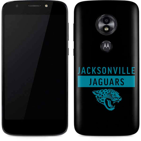 NFL Jacksonville Jaguars Black Performance Series Moto E5 Play Skin