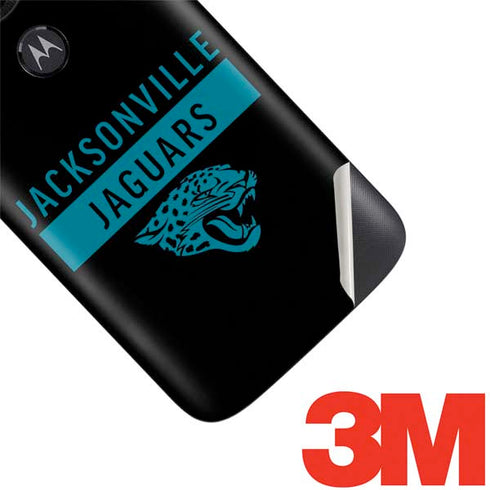 NFL Jacksonville Jaguars Black Performance Series Moto E5 Play Skin