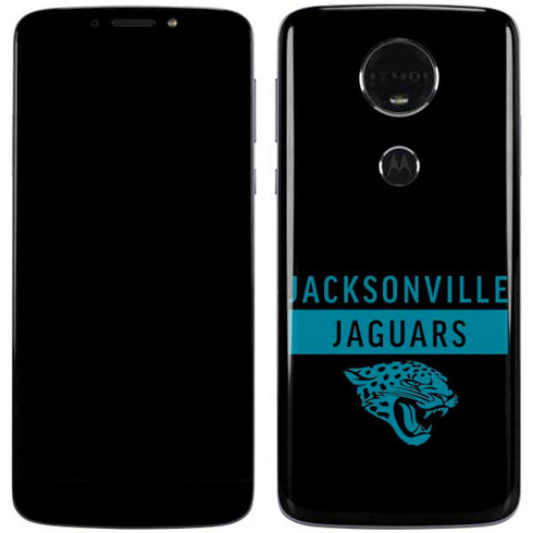 NFL Jacksonville Jaguars Black Performance Series Moto E5 Plus Skin