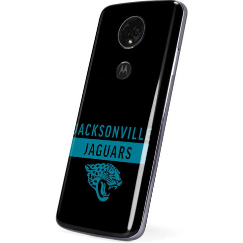 NFL Jacksonville Jaguars Black Performance Series Moto E5 Plus Skin