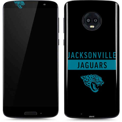 NFL Jacksonville Jaguars Black Performance Series Moto G6 Skin