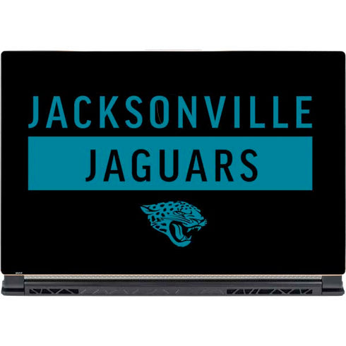 NFL Jacksonville Jaguars Black Performance Series MSI GS65 Stealth Laptop Skin