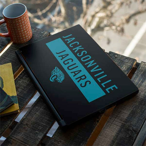 NFL Jacksonville Jaguars Black Performance Series MSI GS65 Stealth Laptop Skin
