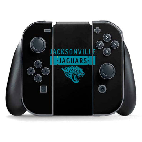 NFL Jacksonville Jaguars Black Performance Series Nintendo Switch (2017-2021) Joy-Con Controller Skin