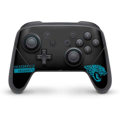 NFL Jacksonville Jaguars Black Performance Series Nintendo Switch Pro Controller Skin