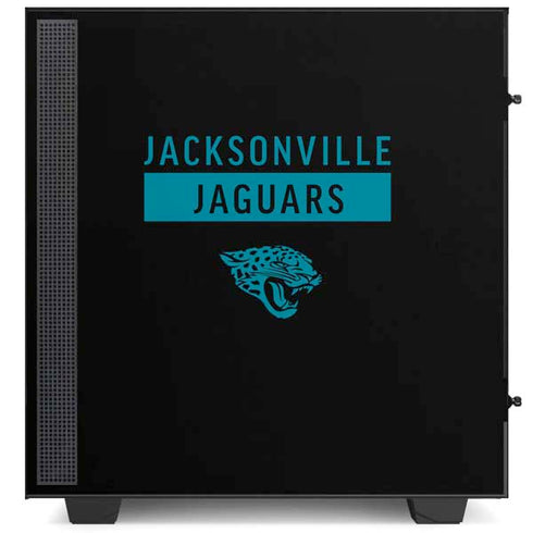 NFL Jacksonville Jaguars Black Performance Series NZXT H510 Compact ATX Mid-Tower Case Skin