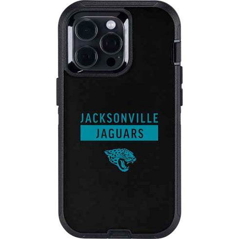 NFL Jacksonville Jaguars Black Performance Series Otterbox Defender iPhone Skin