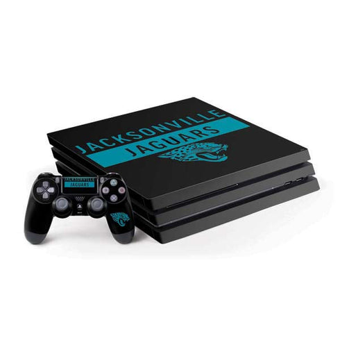 NFL Jacksonville Jaguars Black Performance Series PS4 Pro Bundle Skin