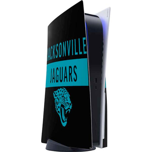 NFL Jacksonville Jaguars Black Performance Series PS5 Console Skin