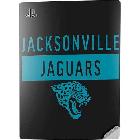 NFL Jacksonville Jaguars Black Performance Series PS5 Digital Edition Console Skin