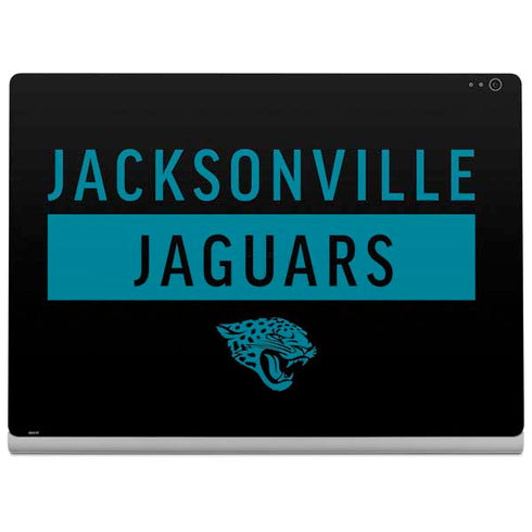 NFL Jacksonville Jaguars Black Performance Series Surface Book 2 13.5in Skin