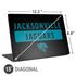 NFL Jacksonville Jaguars Black Performance Series Universal Laptop 15in (12.2 x 8.8in) Skin