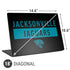 NFL Jacksonville Jaguars Black Performance Series Universal Laptop 18in (14.6 x 10.6in) Skin