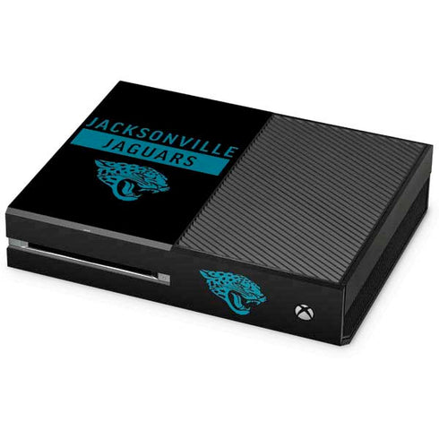 NFL Jacksonville Jaguars Black Performance Series Xbox One Console Skin