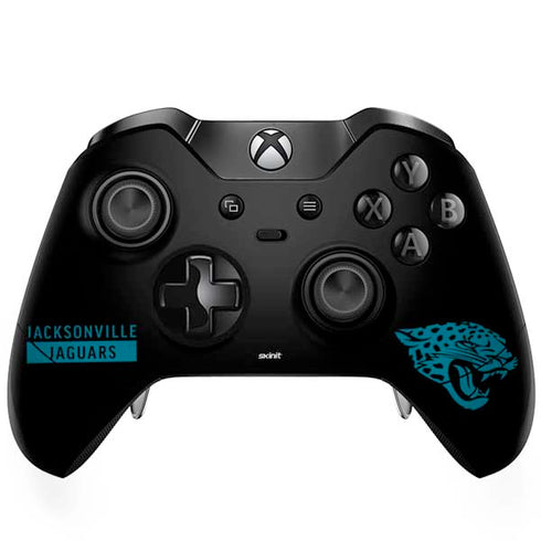 NFL Jacksonville Jaguars Black Performance Series Xbox One Elite Controller Skin
