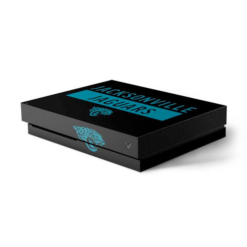 NFL Jacksonville Jaguars Black Performance Series Xbox One X Console Skin
