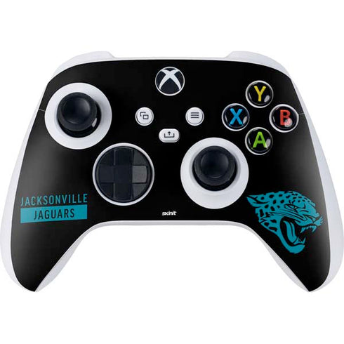 NFL Jacksonville Jaguars Black Performance Series Xbox Series S Controller Skin