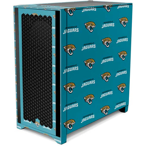 NFL Jacksonville Jaguars Blitz Series Corsair 4000D Tempered Glass Mid-Tower ATX Case Skin