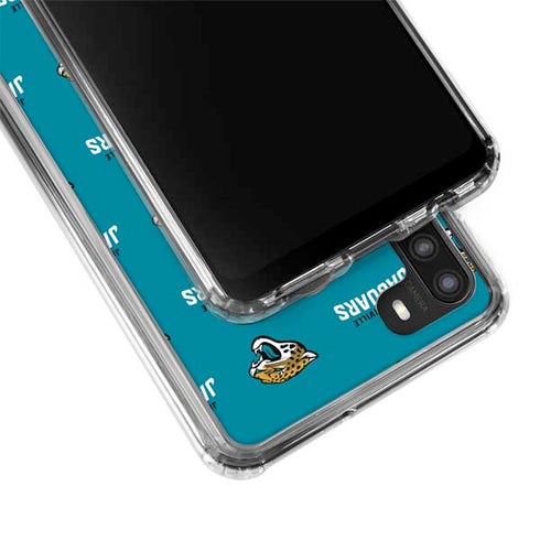 NFL Jacksonville Jaguars Blitz Series Galaxy A21 Clear Case