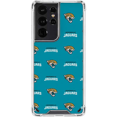 NFL Jacksonville Jaguars Blitz Series Galaxy S21 Ultra 5G Clear Case